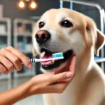 A-professional-pet-grooming-service-image-showing-a-groomer-brushing-a-dogs-teeth-with-a-focus-on-the-dogs-mouth-and-the-toothbrush