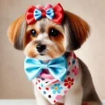 Add a stylish touch to your pet's look with our cute bows and bandanas service